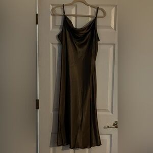 Elegant Green Slip Dress